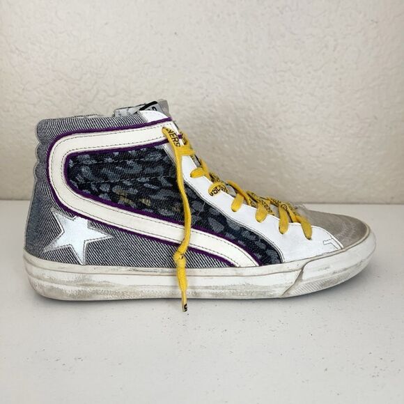 GGDB Golden Goose Deluxe Brand slide high top sneakers with star size 37 - Picture 3 of 17
